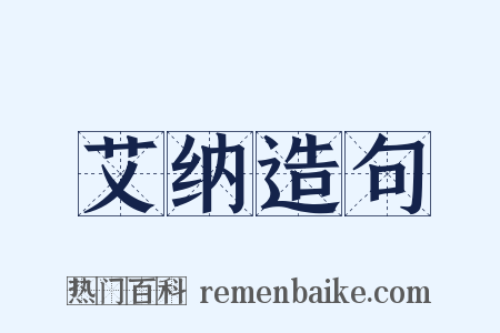 艾纳造句是什么意思的图片